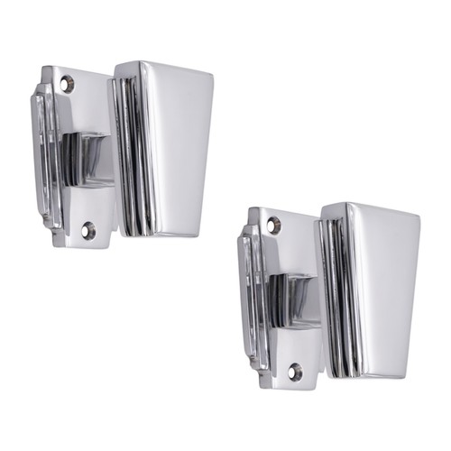 Door knob pair polished - door, chrome