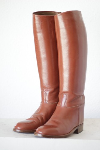 Brown leather riding - brown, boots