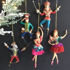 Nutcracker Ballet Figure Hanging Christmas Tree Decoration Gisela Graham 