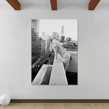 Marilyn Monroe Smoking - New York - Canvas Rolled Wall Art Print - Various sizes