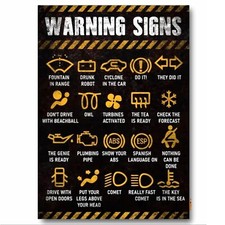 Funny Car Dashboard Warning