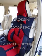 i - TO FIT A MINI COOPER, CAR SEAT COVERS, BO-1 RED RECARO MESH