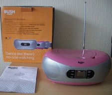 Bush Pink BoomBox CD Player FM