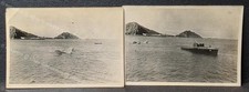 1931 Aden No 8 Sqn Fairey FIII floatplane crash #1 two original photos 8 by 6cm