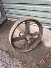 Vintage Cast Iron Cart Wheel