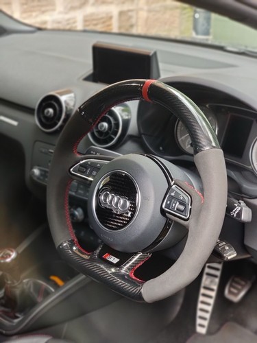 Audi steering wheel cover - wheel,