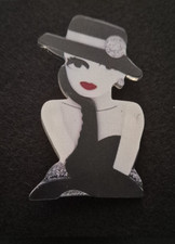 Elegant 1920's Lady Brooch