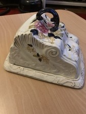 Large Antique Cheese Dish with