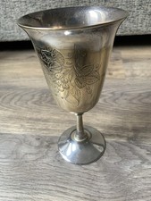 Vintage Silver Plated Engraved