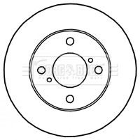 x2 Borg & Beck Front Brake