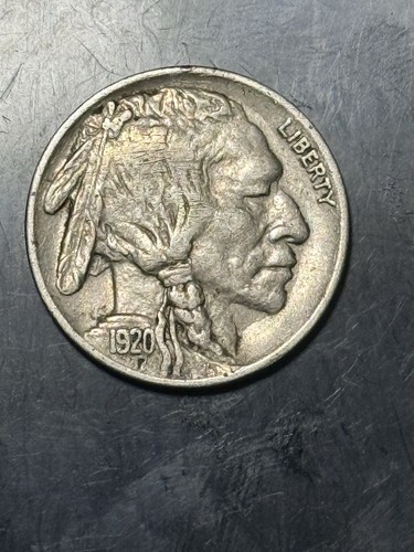 1920 buffalo nickel 5c - buffalo,