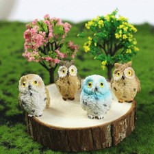 4 PCS Mini Owl Ornaments for