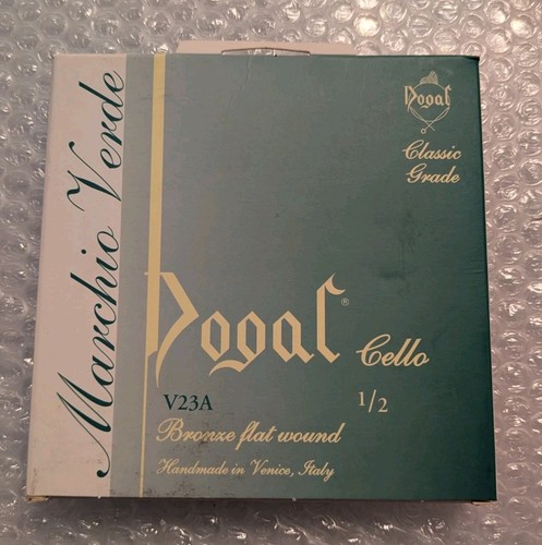 Dogal green label cello string - label,