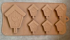 Barely used Silicon mould makes large and small cuckoo clocks 7 cavities