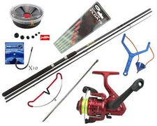 COMPLETE STARTER BEGINNERS FISHING KIT SET ROD REEL TACKLE REST CATAPULT FLOATS