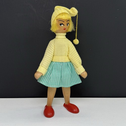Vintage polish wooden - wooden, doll