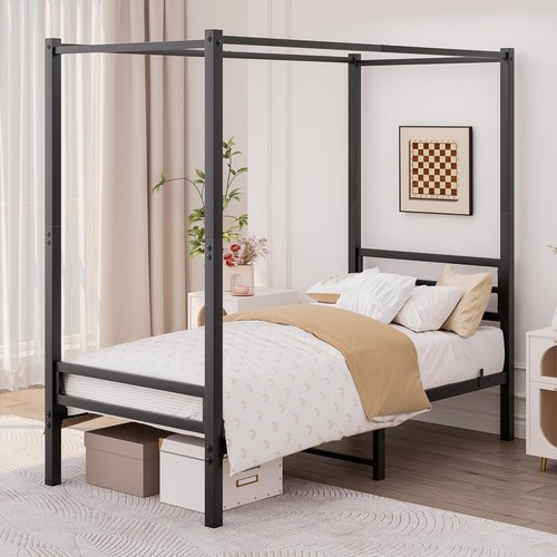 3ft single canopy bed frame - single,