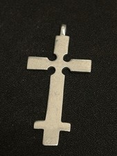 Vintage Cross Pendant 925 Sterling Solid Silver 1.8" Inch (4.5cm) 3.7g