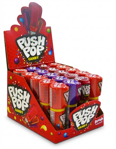 Bazooka push pop box - pop,