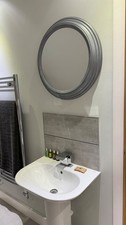 Dunelm Round Rustic Grey Wall