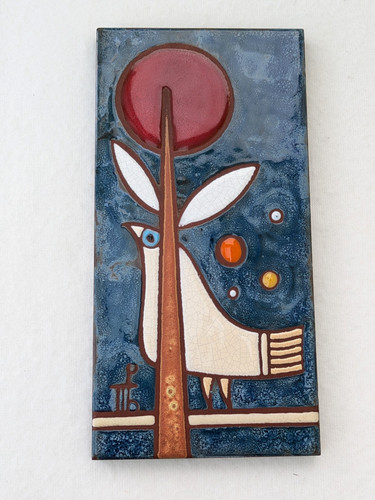 Valsamakis ceramic tile bird - tile,