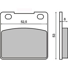 Rear Brake Pads for Suzuki GSF 400 Bandit 1997 RMS 225101190