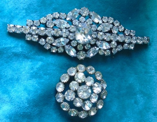 Edwardian paste brooch - paste,