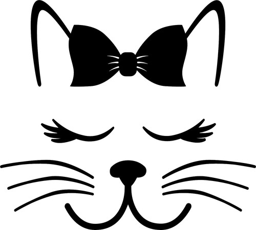 Cute cat face - cat,