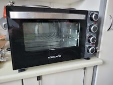 Cookworks 2500W 28L All-In-One Mini Oven With 2 Hob Hot Plate KHM28RC Black