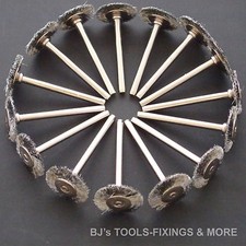 15 STEEL WIRE WHEEL BRUSHES