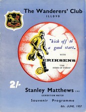 Southern Transvaal v Stanley Matthews X1 (Friendly) 1956/1957 