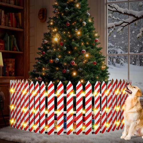 Christmas tree fences - tree, with