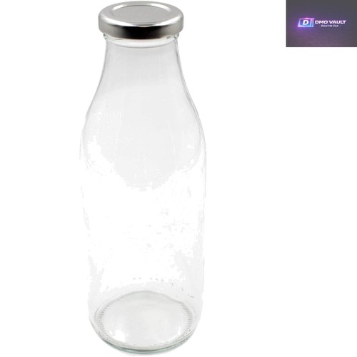 Durable 500ml clear glass milk - glass,