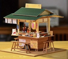 DIY Wooden Japanese Yakitori Street Stall Model Kit – Night Market Food Cart