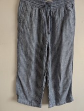 TU Blue & White Stripe Cropped
