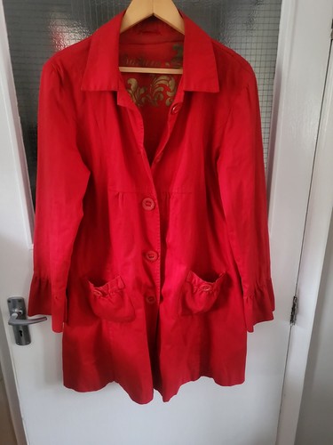 Vintage sakura red cotton - vintage,