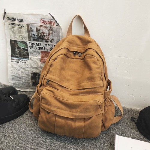 Retro distressed backpack