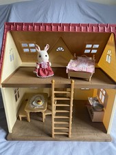 Sylvanian Families. EPOCH Cosy Cottage Starter Home With Rabbit Figure. Complete