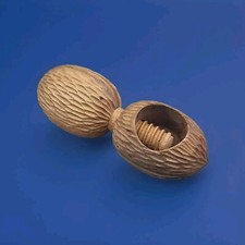 Antique Nut Cracker Black Forest Carved Treen Wood Screw