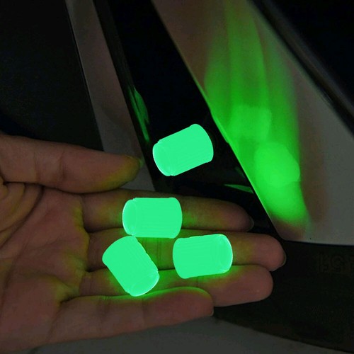 4pcs green luminous car wheel - luminous,