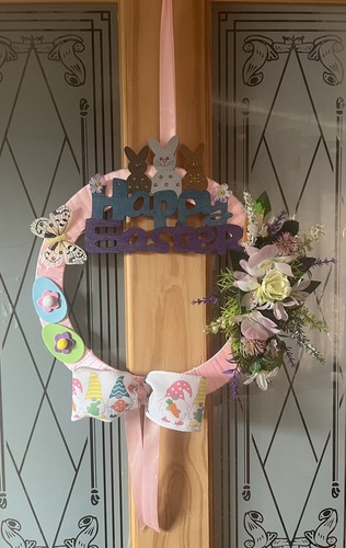 Handmade easter wreath - easter,