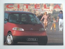 Citroen Citela Concept Electric Car French Francais Brochure 1992