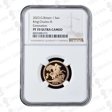 2023 Full Gold Proof Coronation Sovereign PF70 Ultra Cameo