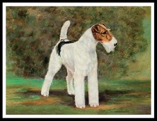 WIRE FOX TERRIER STANDING DOG