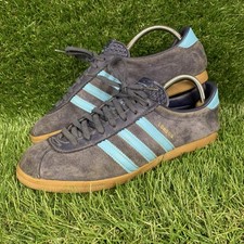 Adidas London Trainers Mens UK 10 Blue SPZL Malmo 90s Casuals Jeans Rare G44161