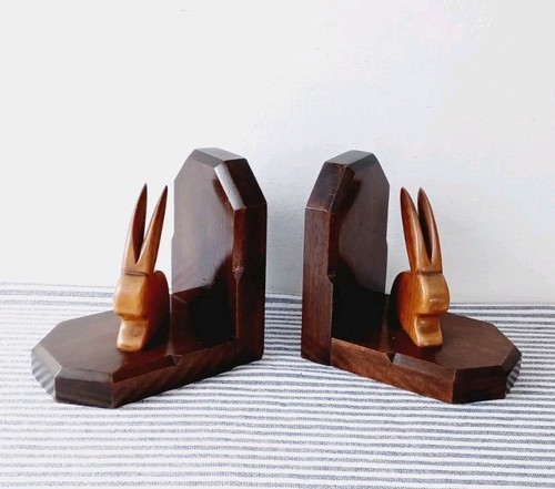 Stunning vintage wooden rabbit - wooden,