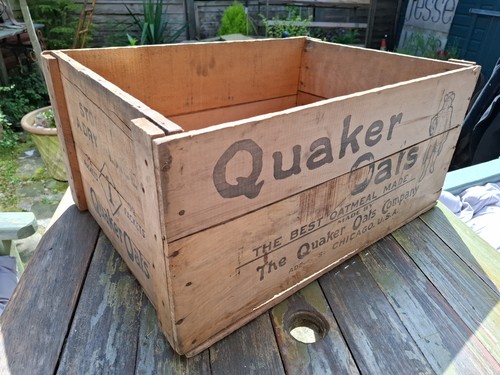 Vintage wooden shipping crate - wooden,