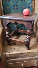 A Nice Quality Vintage Oak Joint Stool Ideal Lamp Coffee Bedside Sofa Table