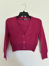 MAK Magenta Cropped 3/4 Sleeve