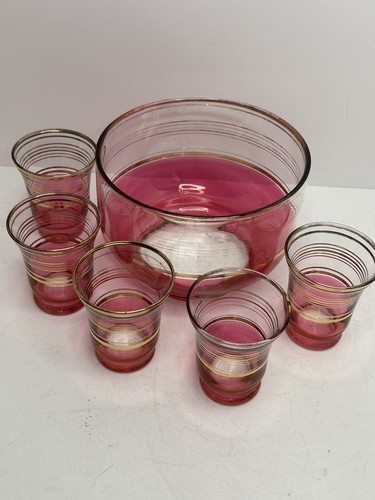 Vintage cranberry clear - cranberry,